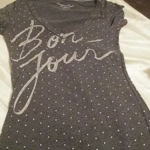 American Eagle "Bon Jour" tshirt